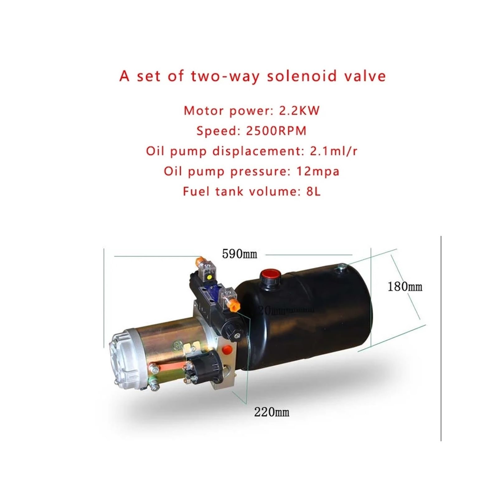 Amazon.co.jp: 12V 24V 36V 48V 60V 72V 油圧ユニットアセンブリ、単